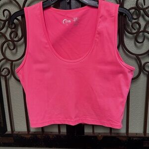 ZYIA Coral Crop Sleeveless Tank Top